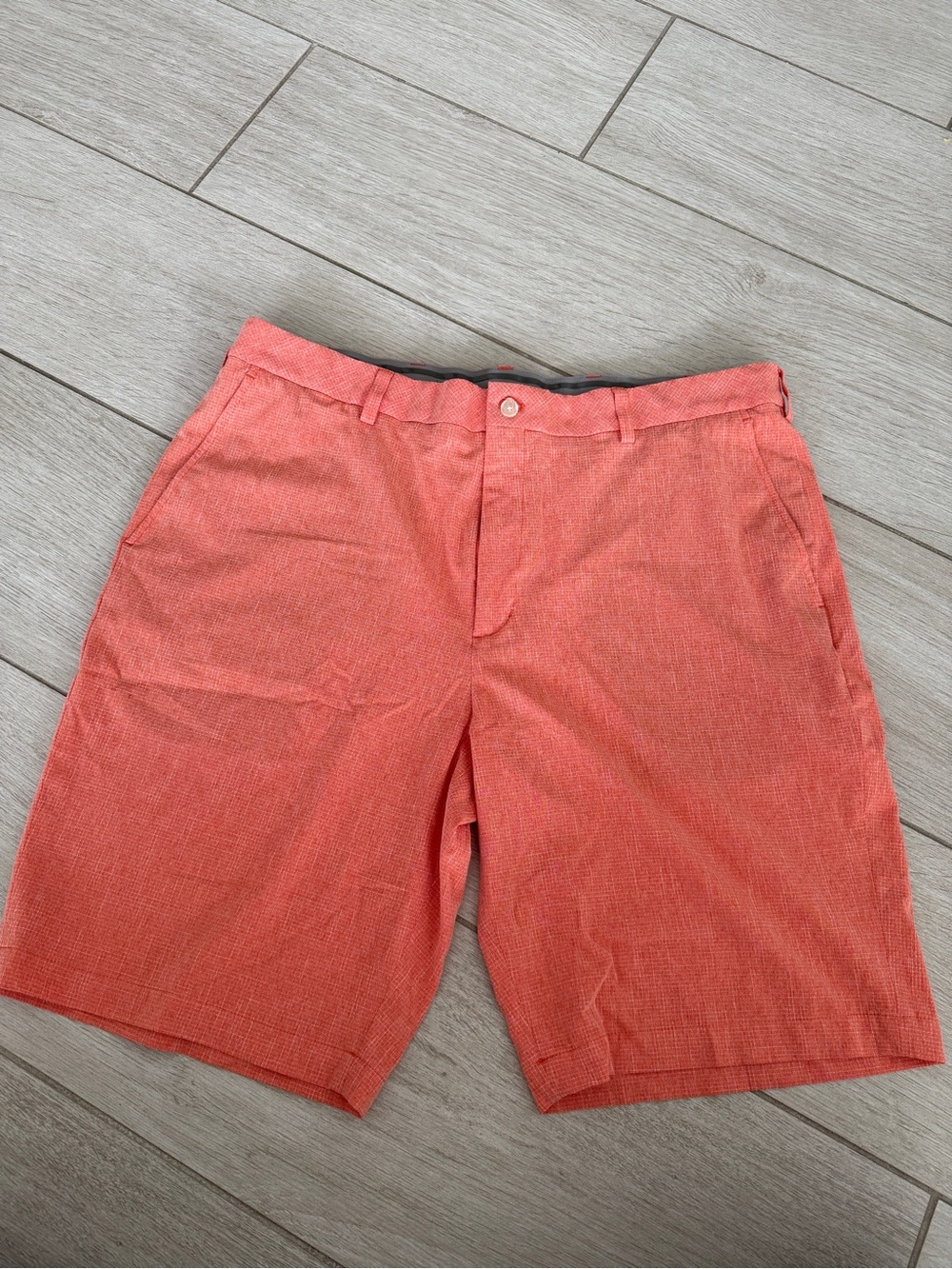 Walter Hagen Coral Flat Front Men's Shorts